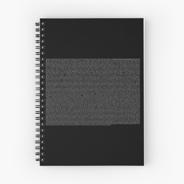 Item preview, Gillard's 2012 misogyny speech transcript in black designed and sold by missaesthetic.