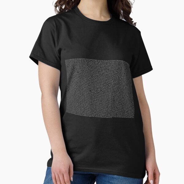 Item preview, Gillard's 2012 misogyny speech transcript in black designed and sold by missaesthetic.