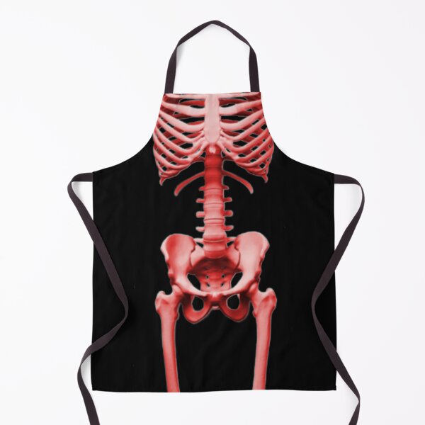 Item preview, Halloween Apron - Skeleton Design (Red) designed and sold by SMilllar.