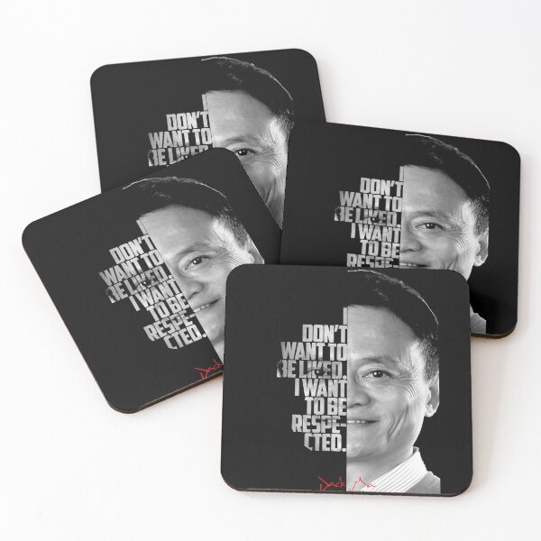 Item preview, Black and white Jack Ma quote. designed and sold by Enea Kelo.
