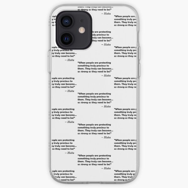 Haku quote iPhone Soft Case