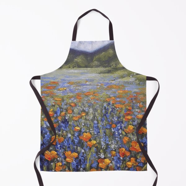 Item preview, Orange Poppies and blue Lupins designed and sold by tretyak.