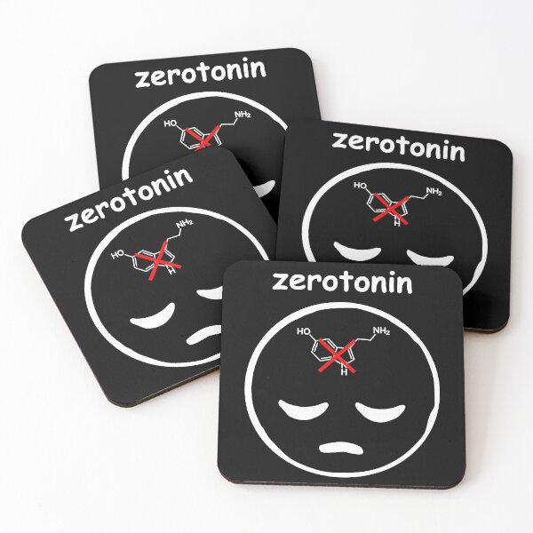 Item preview, Zerotonin - 5-HT - white designed and sold by RosArt100.
