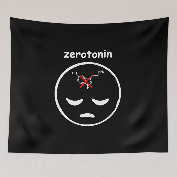 Item preview, Zerotonin - 5-HT - white designed and sold by RosArt100.