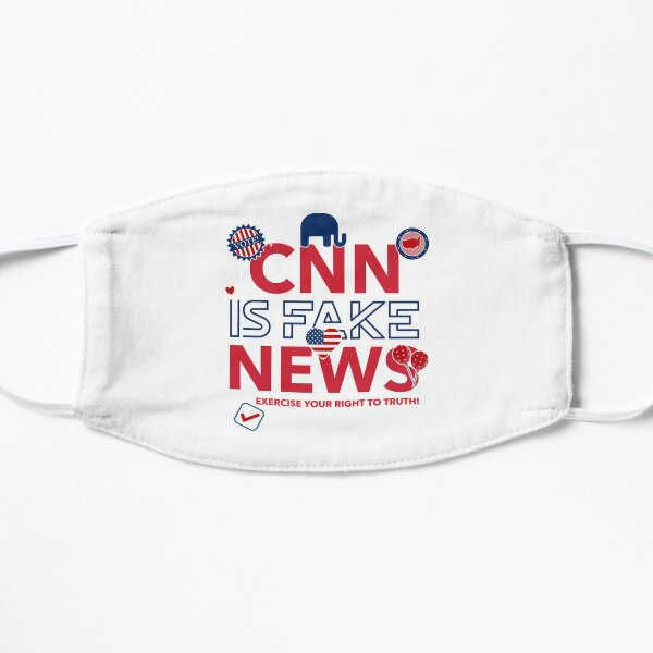 CNN Is fake news Flat Mask