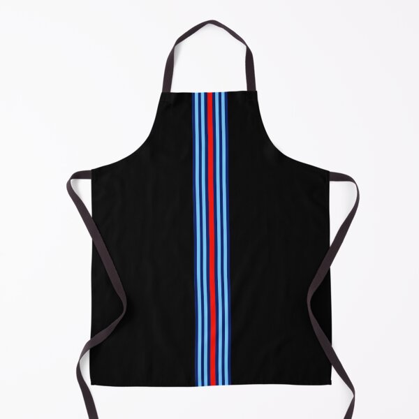 Item preview, Martini Racing Stripes Black Background – Classic Motorsport Livery, Retro Racing Stripe Design designed and sold by Road To Track.