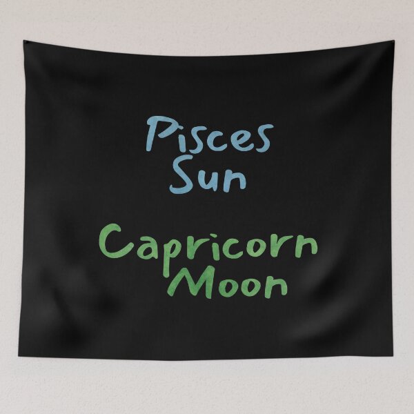 Item preview, Pisces Sun Capricorn Moon Text designed and sold by leomooncreates.