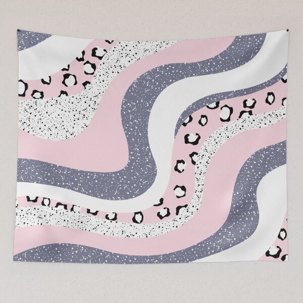 Item preview, Modern Groovy Design Aesthetic Galaxy Waves Pink and Purple designed and sold by OkihanaShop.