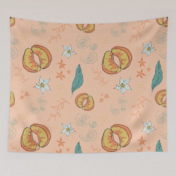 Item preview, Fika - Orange pattern designed and sold by Fika the Podcast.