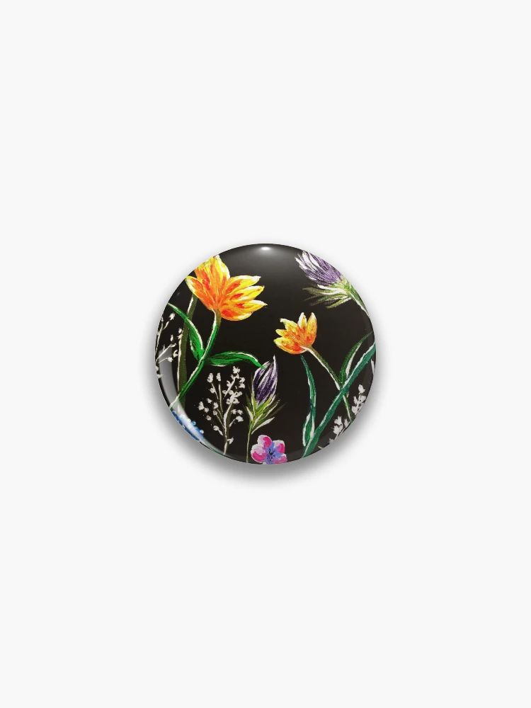 Thumbnail 1 von 3, Button, Neonblumen designt und verkauft von Rebecca Bartlemay.
