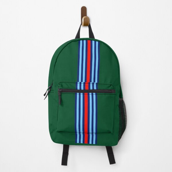 Item preview, Martini Racing Stripes on British Racing Green – Vintage Motorsport Livery, Classic Racing Design designed and sold by Road To Track.