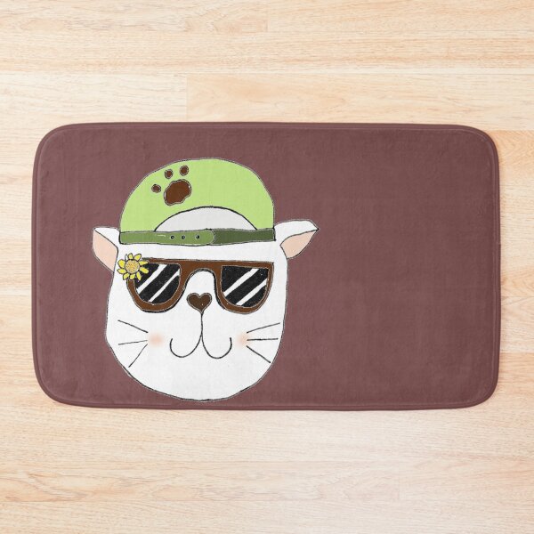 Item preview, Cat with glasses and cap designed and sold by Fradema.