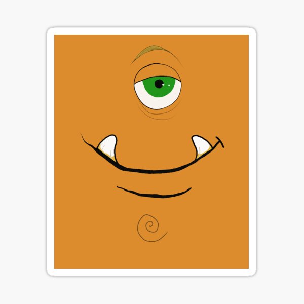 “smiling Cyclops " Sticker by MasPalitos | Redbubble