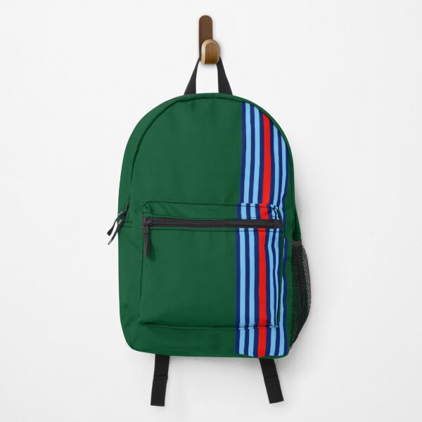 Item preview, Martini Racing Stripes on British Racing Green – Vintage Motorsport Livery, Classic Racing Design designed and sold by Road To Track.