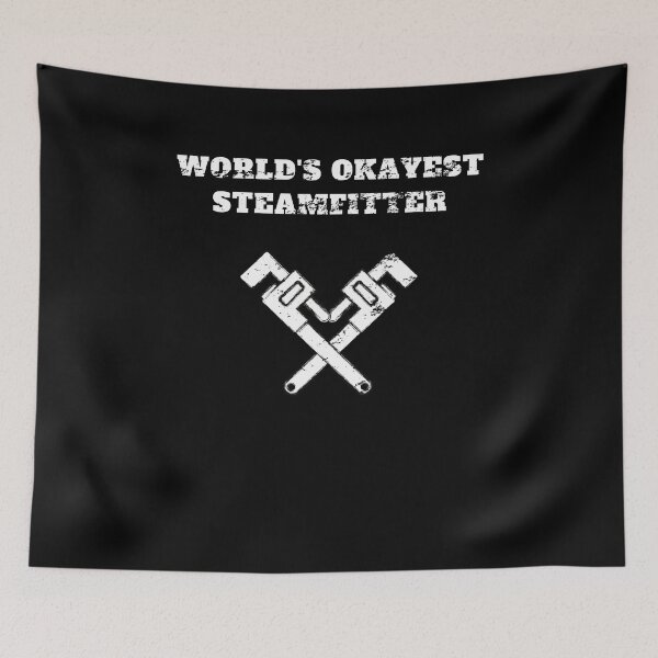 Item preview, World's okayest steamfitter plumber keys Retro Vintage designed and sold by Jeangel97.