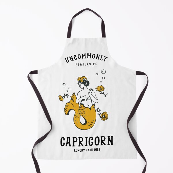 Item preview, "Capricorn Luxury Bath Oils: Uncommonly Persuasive" Cool Zodiac Art designed and sold by The Whiskey Ginger Design Shop.