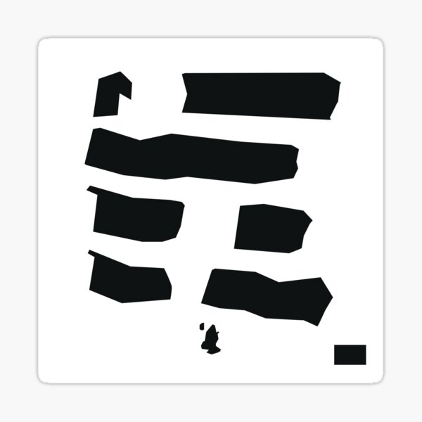 if youre reading this its too late minimal album cover Sticker