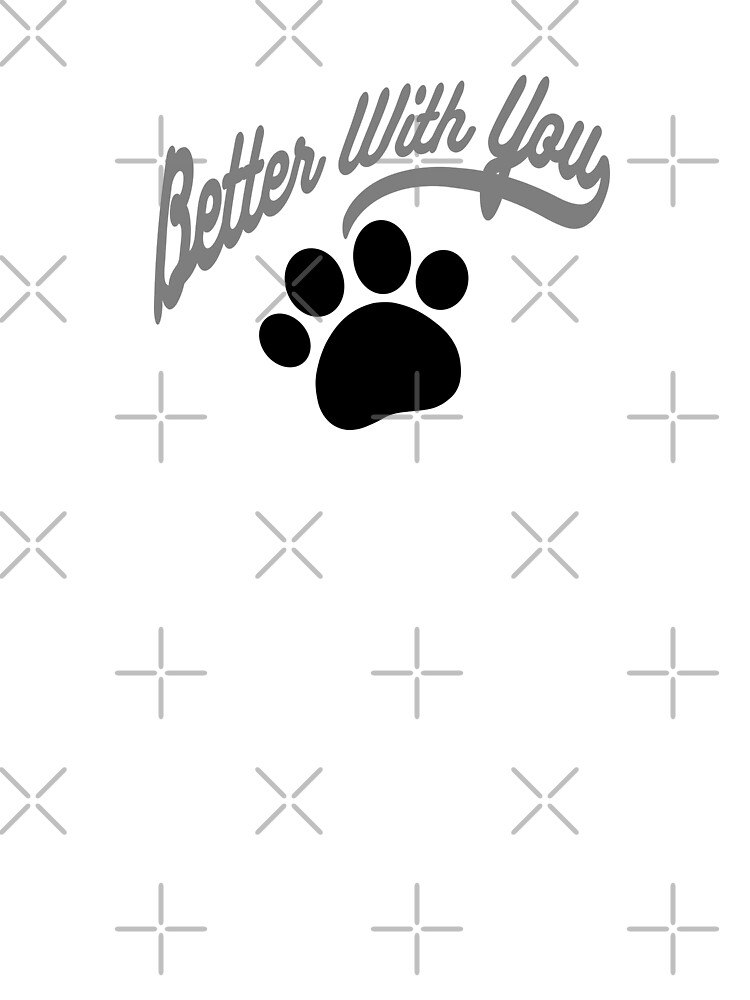 Dog Paw Print with Ribbon Bow SVG