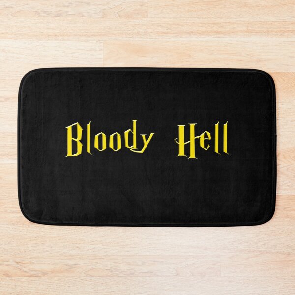 Item preview, Bloody Hell - golden text designed and sold by NiceSign.