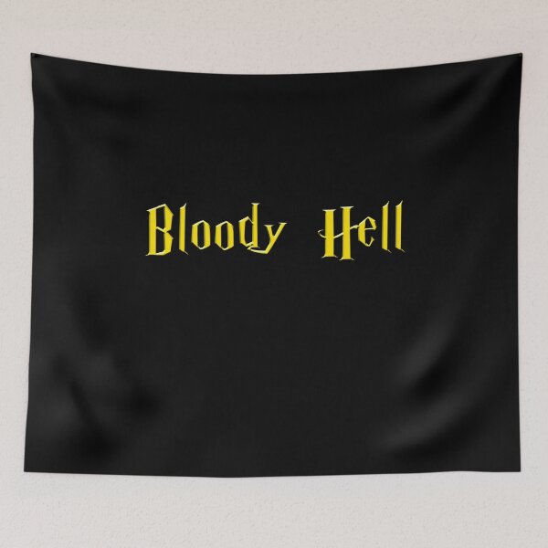 Item preview, Bloody Hell - golden text designed and sold by NiceSign.