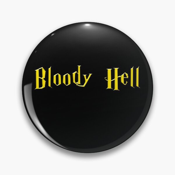 Item preview, Bloody Hell - golden text designed and sold by NiceSign.