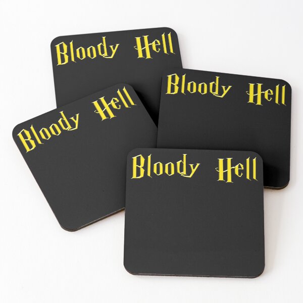 Item preview, Bloody Hell - golden text designed and sold by NiceSign.