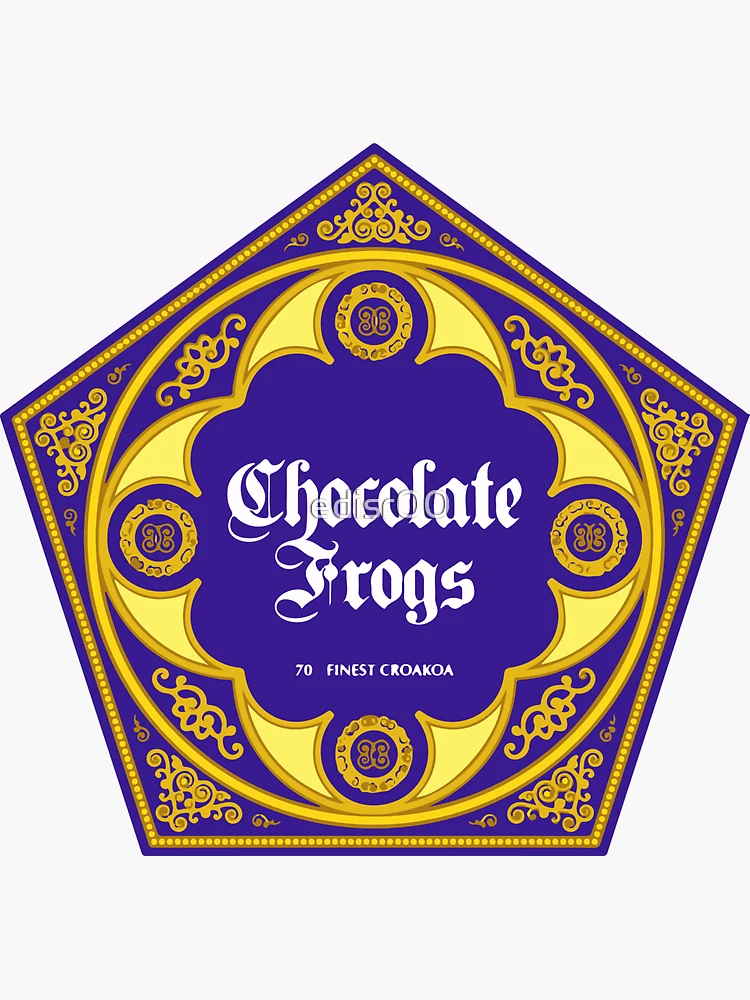 chocolate-frog-sticker-by-edisr00-redbubble for Chocolate Frog Cards Free Printable Chocolate frog