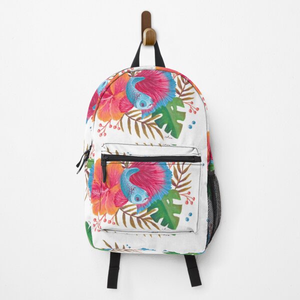 Item preview, Betta Fish in Tropical Flora designed and sold by rooandjoo.
