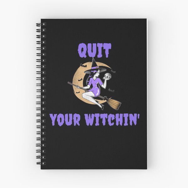 Item preview, Quit Your Witchin' Funny Halloween Pun designed and sold by ZiesMerch.