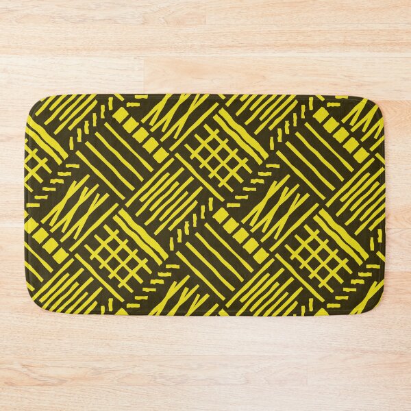 Item preview, awn Crossing Lines Pattern – Yellow & Brown designed and sold by RoguePatterns.