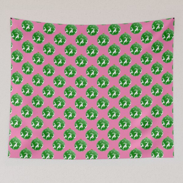 Item preview, Merry Christmas Reindeer Bulb Repeating Pattern designed and sold by ThingsByJoy.