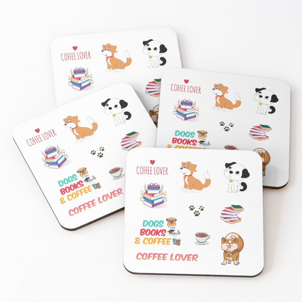 Item preview, Dogs Books And Coffee designed and sold by Rabia01.