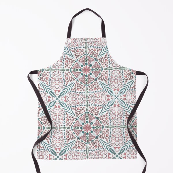 Item preview, Flower and Heart Pattern in Pastel Pink and Teal designed and sold by CottoVerdi.