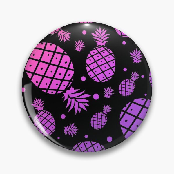 Item preview, Trendy Tropical Pineapple Pattern - Pink/Purple designed and sold by PawsitiveMum.