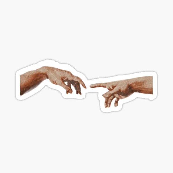 Michelangelo : Hands of God and Adam Sticker