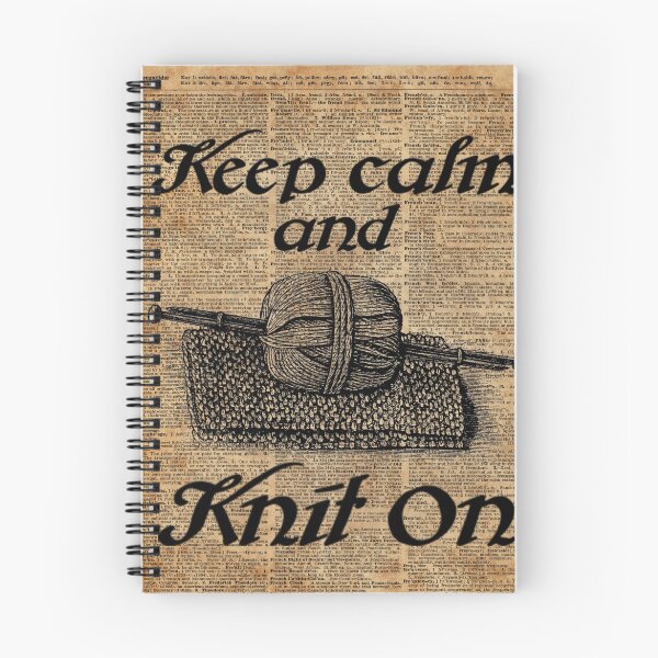 Item preview, Keep Calm And Knit On designed and sold by DictionaryArt.