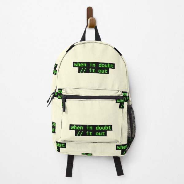 Item preview, When In Doubt Comment It Out Coder Programmer Green Screen designed and sold by thefrshmachine.