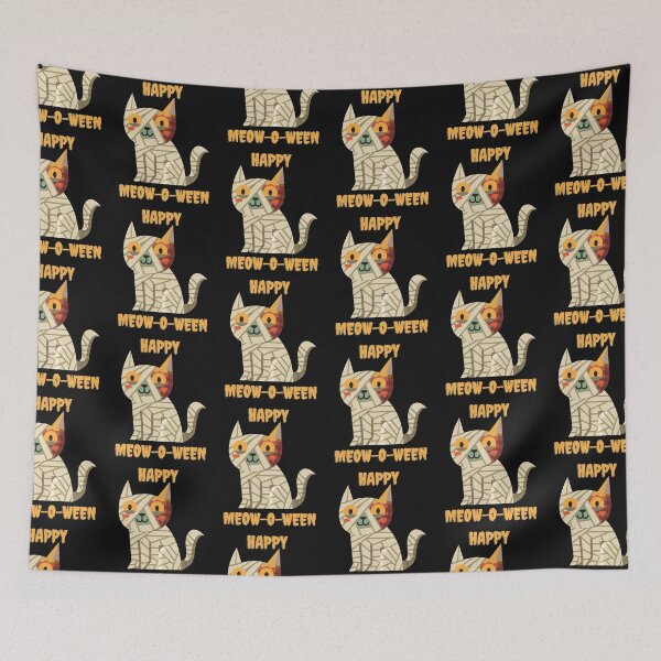 Item preview, Happy Meow-O-Ween  Funny Cat Mummy for Halloween  designed and sold by FTAPS.