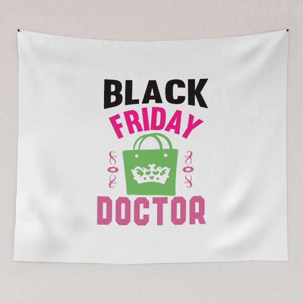 Item preview, Black Friday Doctor: I Go Shopping  designed and sold by cutitoutsir.