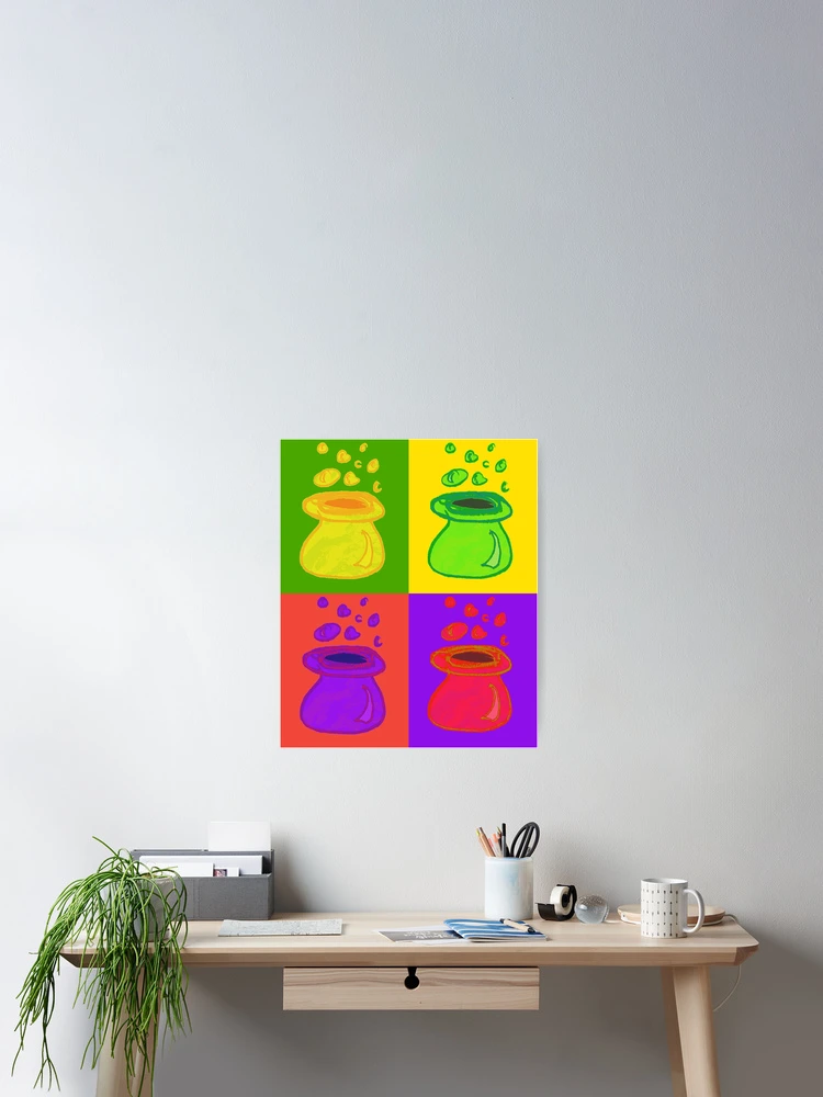 Thumbnail 2 of 3, Poster, Multicolour Pop Art Cauldrons designed and sold by DesignsofNote.