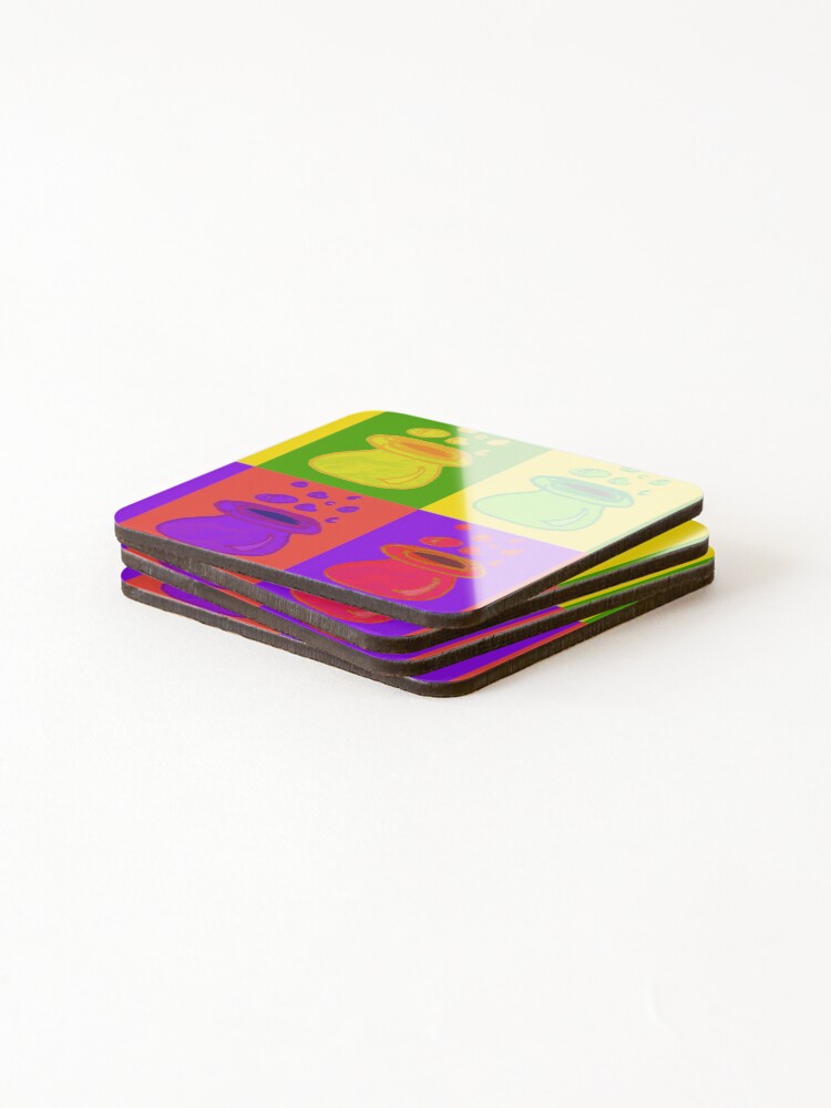 Thumbnail 4 of 5, Coasters (Set of 4), Multicolour Pop Art Cauldrons designed and sold by DesignsofNote.