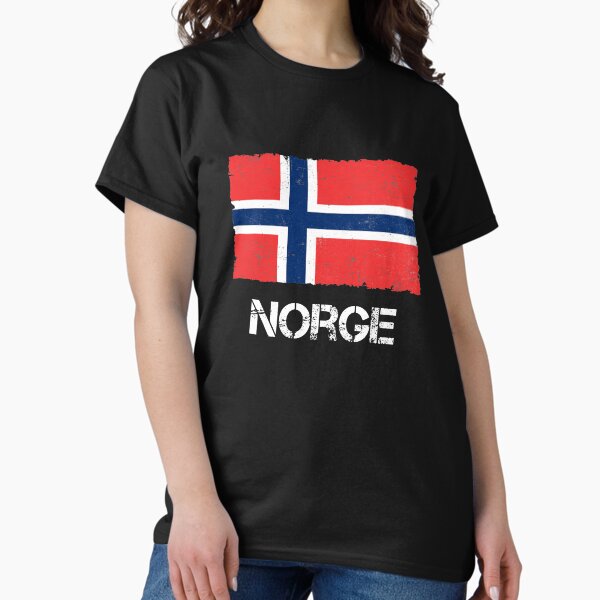 Item preview, Norge Norway vintage flag used look designed and sold by Argentini.