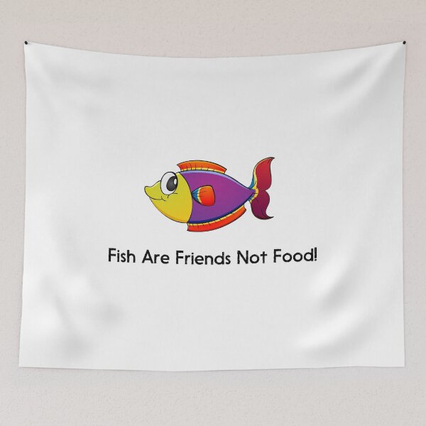 Item preview, fish are friends not food designed and sold by HMMOUCH.