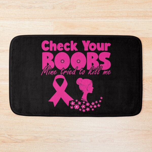 Item preview, Check Your Boobs Mine Tried To Kill Me Breast Cancer aware designed and sold by OzyManDiaS90.