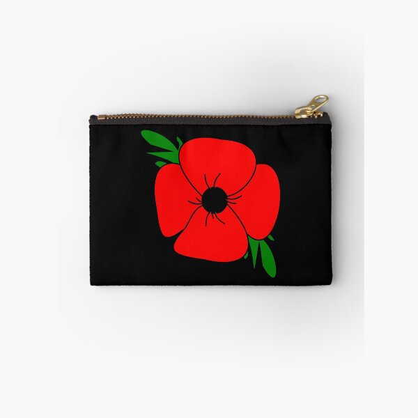 Item preview, Remembrance Day Poppy and leaf stem base Lest we forget commemoration (mourning) designed and sold by Deegital18.