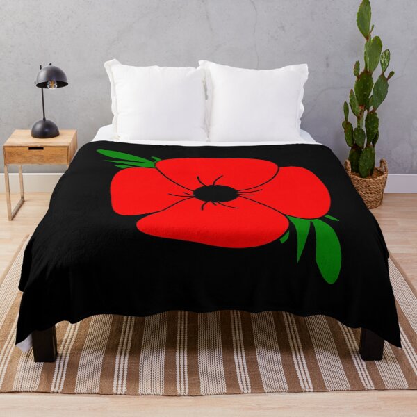 Item preview, Remembrance Day Poppy and leaf stem base Lest we forget commemoration (mourning) designed and sold by Deegital18.