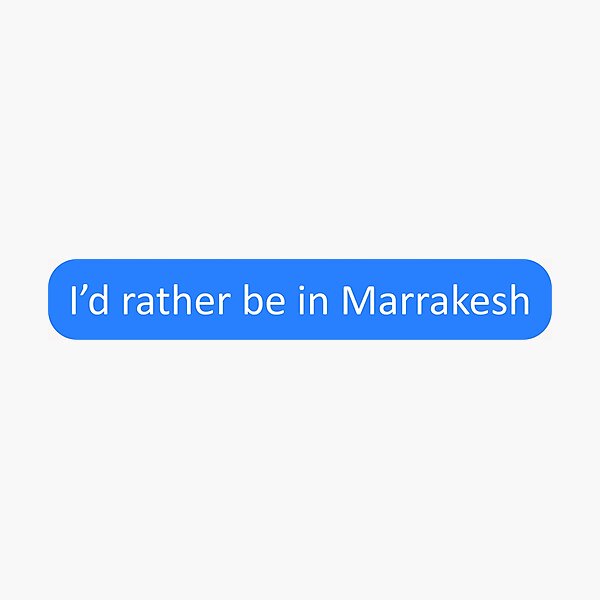 Item preview, I'd rather be in Marrakesh designed and sold by SmileMiau.