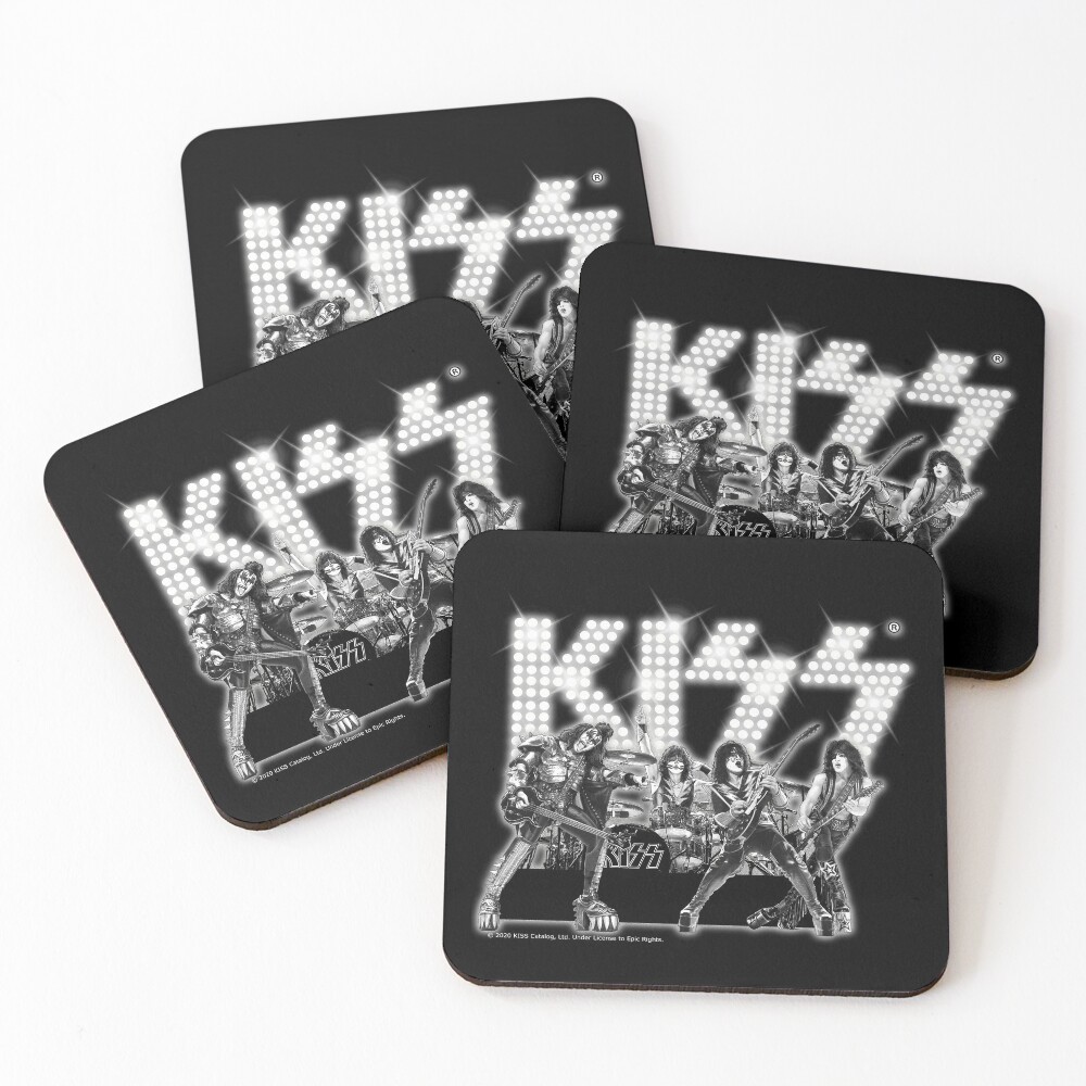 "Kiss Band Concert " Coasters (Set of 4) for Sale by designminimal