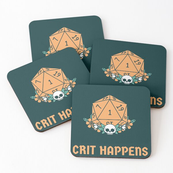 Item preview, D N D - Gaming Dice Crit Happens designed and sold by Peculiar Parents Club.