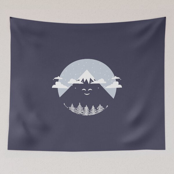 Item preview, MTN LP - Mountain with snow and smile  designed and sold by StarByAsem.